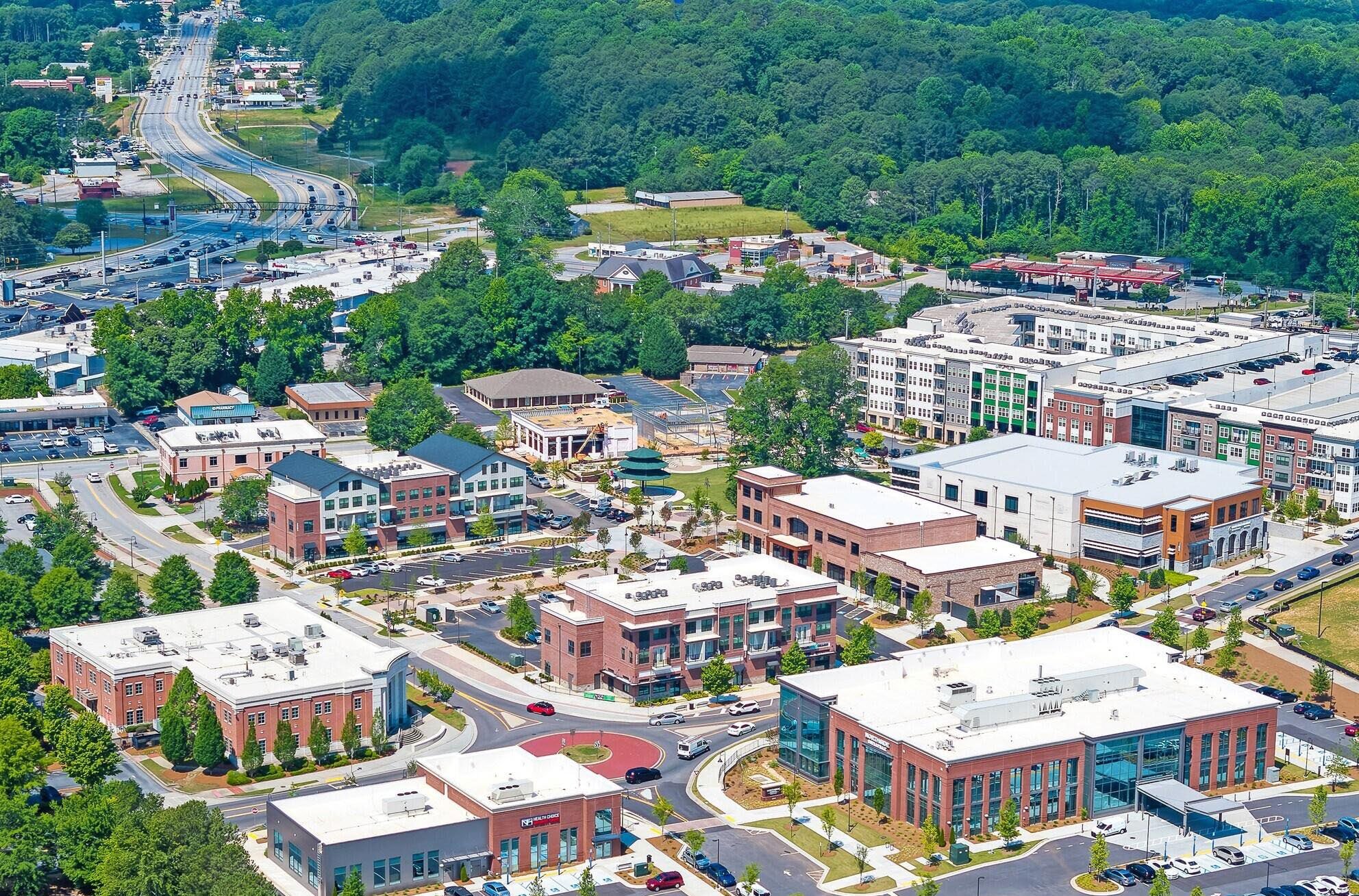The Grove at Towne Center mixed-use development in Snellville, Georgia